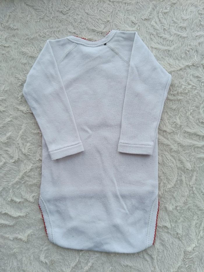 Lot de 2 bodies croisés manches longues Fille 3 mois Minnie Noël Absorba 100% coton - photo numéro 12