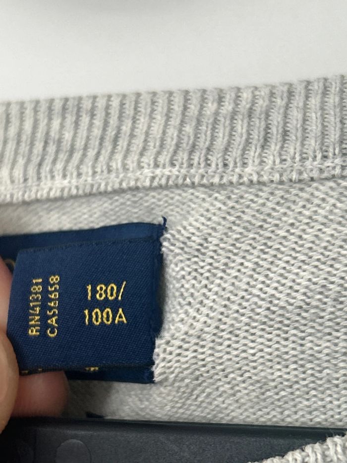 Pull Ralph Lauren gris L - photo numéro 4