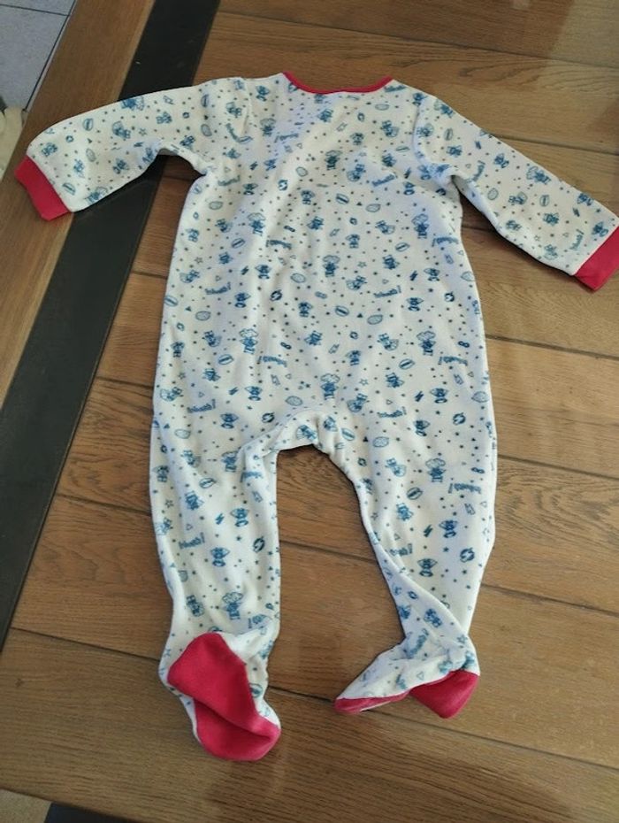 Lot n°527 Pyjama velours 1 pièce - Grenouillère Baby Club 24 mois - photo numéro 5