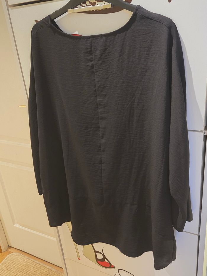 Blouse noire avec noeud T.44 Primark neuve - photo numéro 3