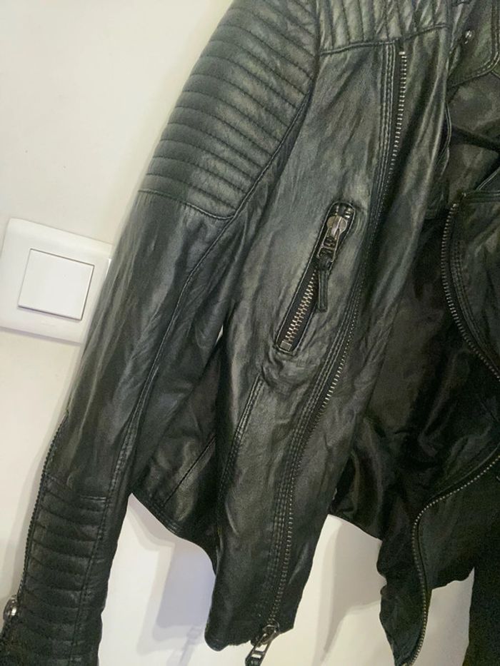 Veste  en cuir Zara - photo numéro 2