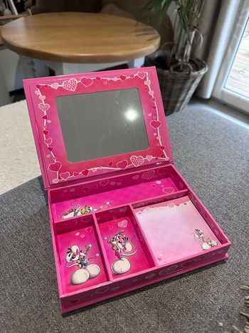Boîte diddlina diddl rose avec miroir 