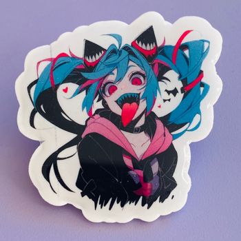 Pins Fait Main Résine Miku Pretty Punk