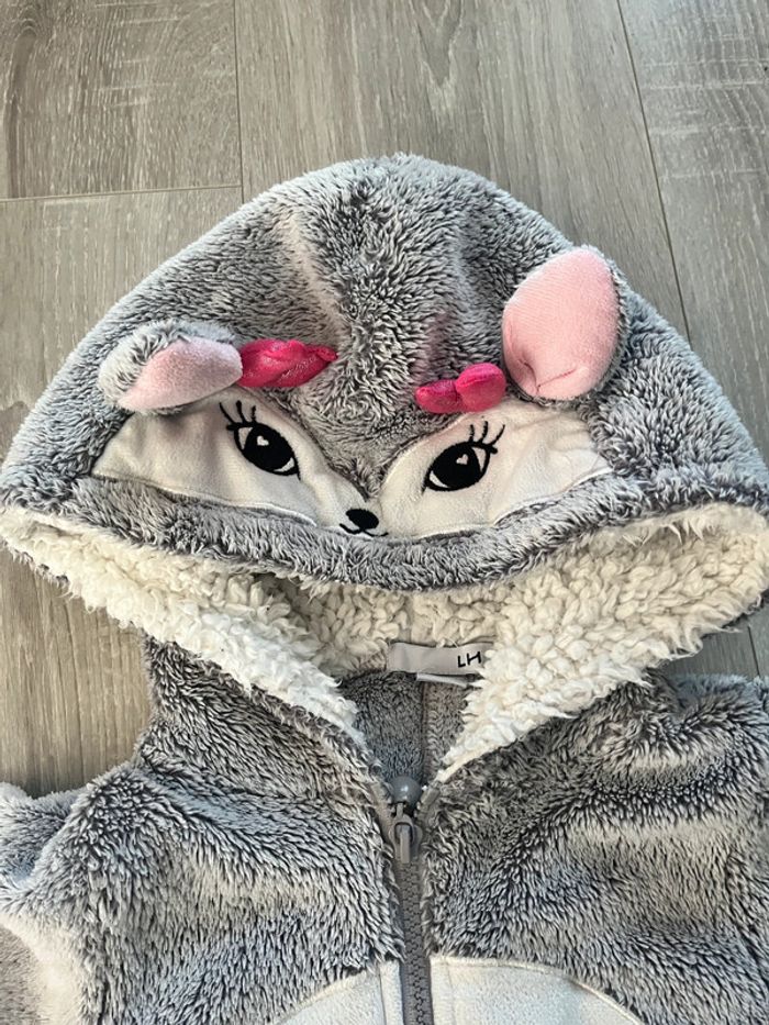 Surpyjama enfant fille « rennes » 4 ans - photo numéro 2