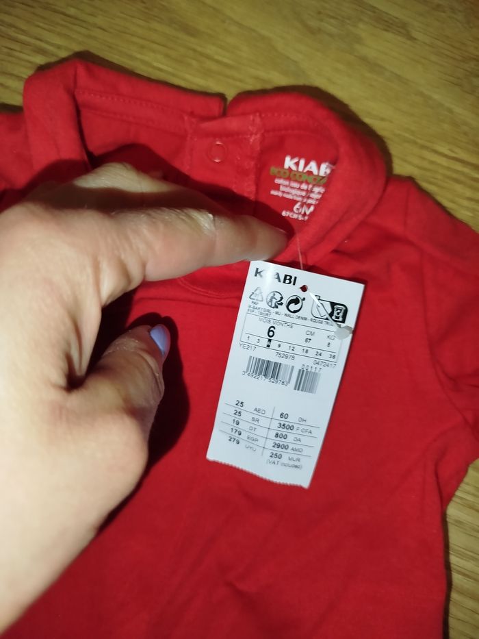 Lot veste+haut fille 6 mois Kiabi - photo numéro 9