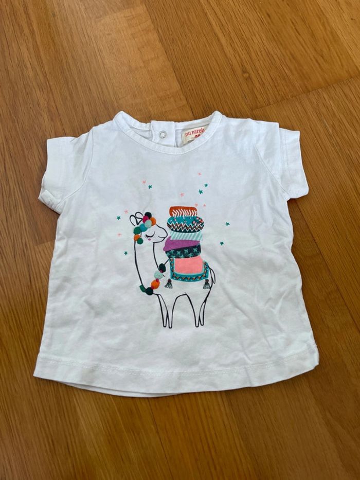 T-shirt fille neuf DPAM taille 3 mois