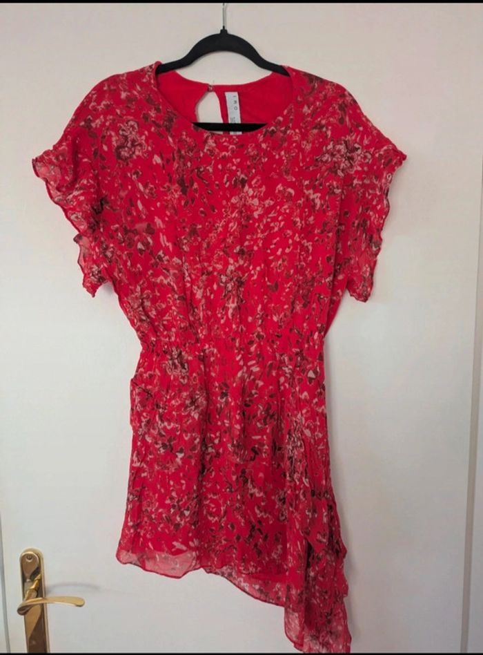 Robe a volants imprimé floral Iro
