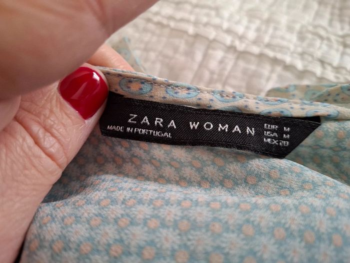 Chemisier Zara taille M bouton tête de mort - photo numéro 5