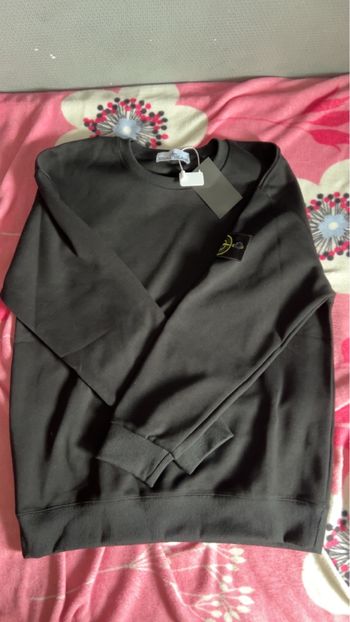 pull stone island noir taille s