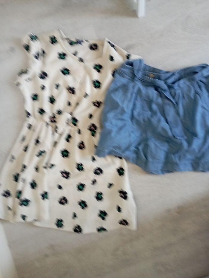 Lot Robe fille 7-8 ans+ short