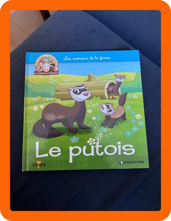 Livre pour enfants sur les animaux de la ferme le putois