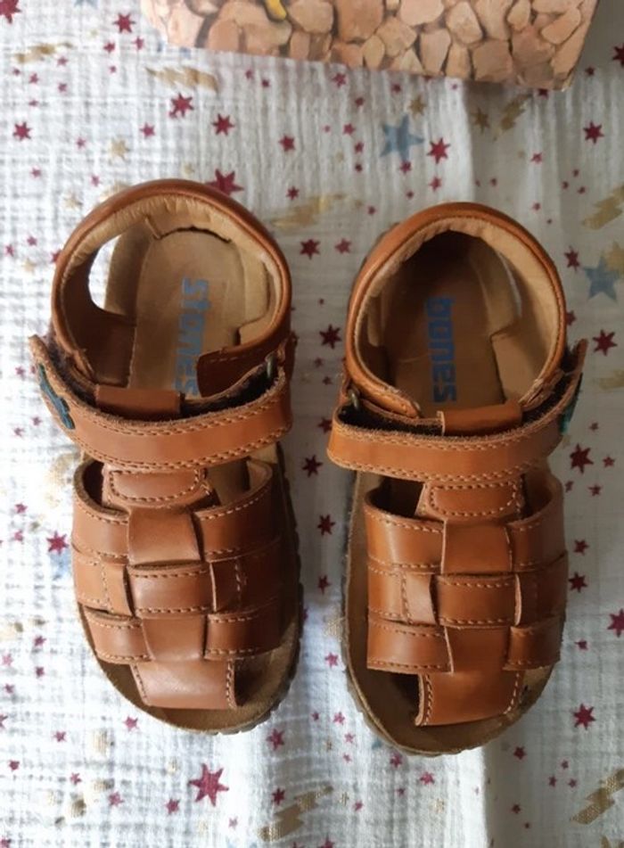 Sandales en cuir marron Stones and Bones Taille 29 - photo numéro 5
