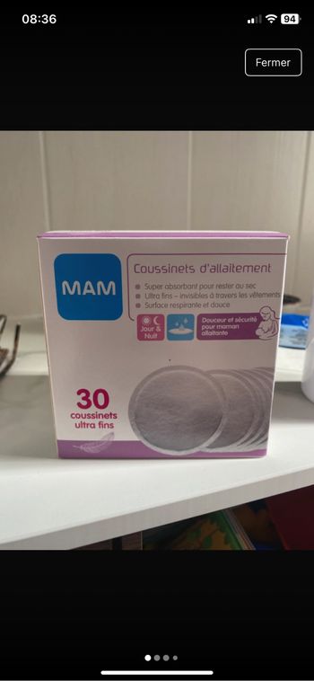 Coussinets allaitement