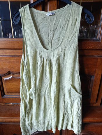 Débardeur vert menthe, FD Joseph, taille 54 