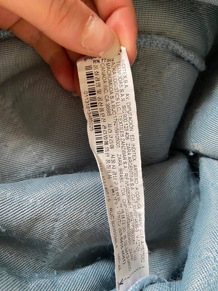 Pull bleu effet fourrure Zara Taille S - photo numéro 3