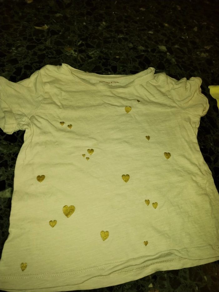 T-shirt monoprix kids 3 ans + donne t-shirt schtroumphette - photo numéro 2