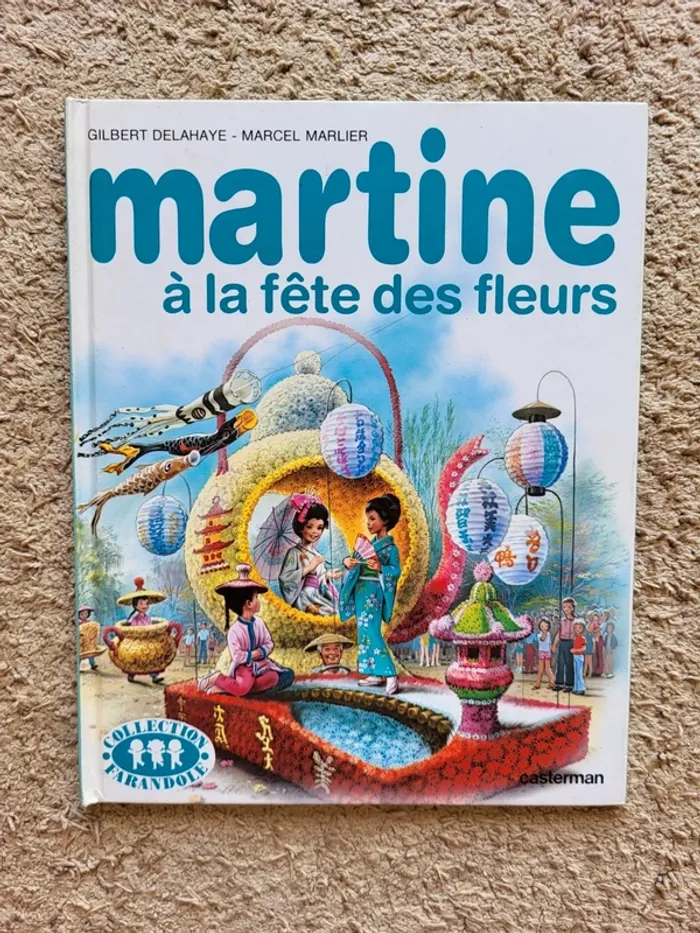 Livre enfant vintage "Martine à la fête des fleurs" de Gilbert Delahaye