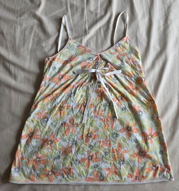 G&C Top Fleuri Coton Multicolore Très Bon XS