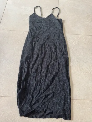 Robe noire No stress, très bon état, taille L 105cm longueur