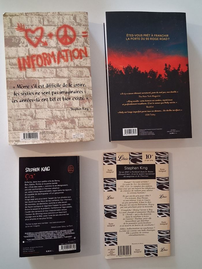 Lot de 4 livres de Stephen King - photo numéro 2