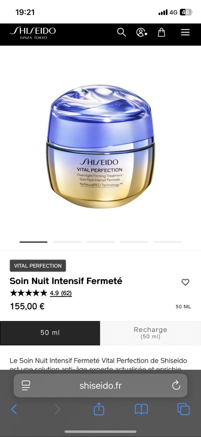 Shiseido vital perfection - photo numéro 2