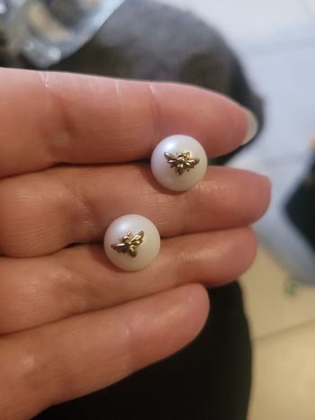 Boucles d'oreilles upcyclé avec jolis boutons 