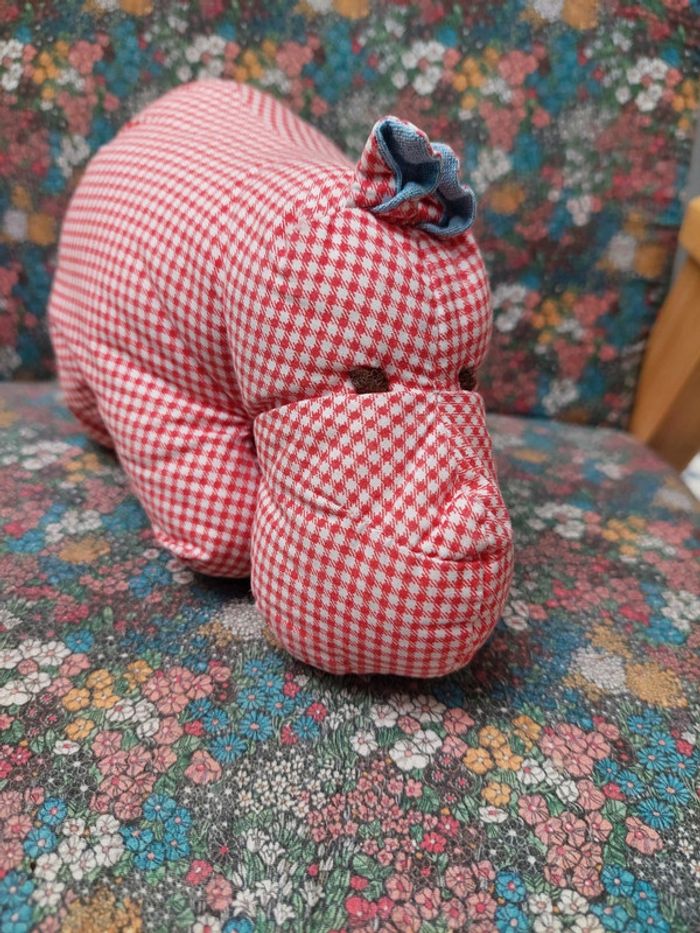 Peluche doudou hippopotame Prenatal - photo numéro 2