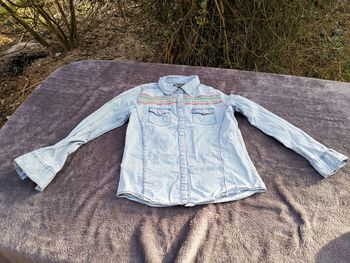 chemise ne jeans broder esprit amérindien