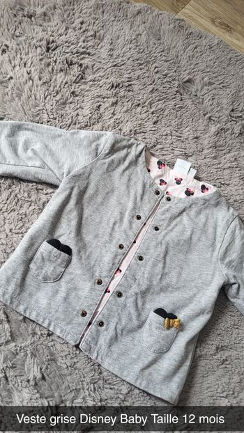 Veste grise Disney Baby 12 mois