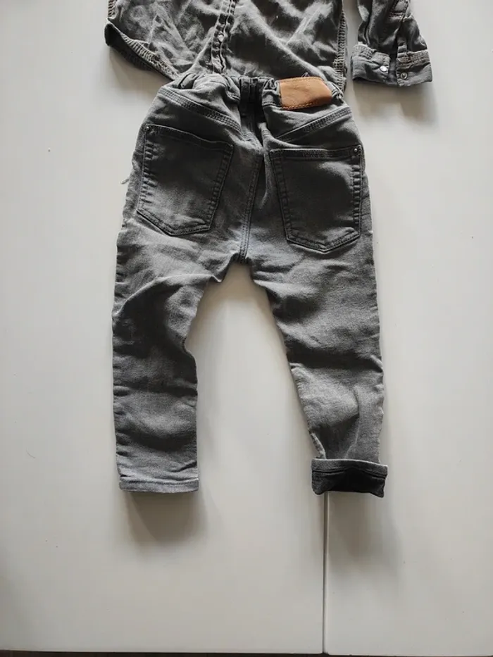 Ensemble chemise grise et pantalon 18 mois - photo numéro 6