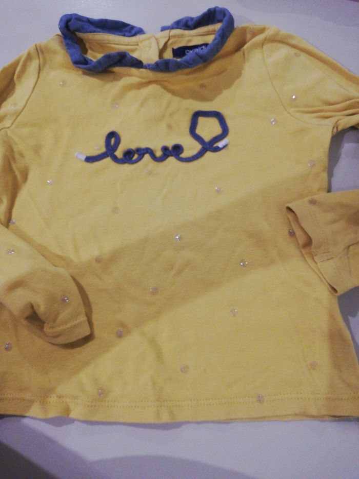 Tee shirt manche longue fille 3 ans okaidi