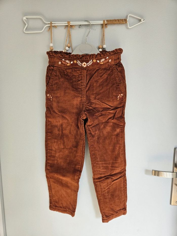 Pantalon chaud en velour