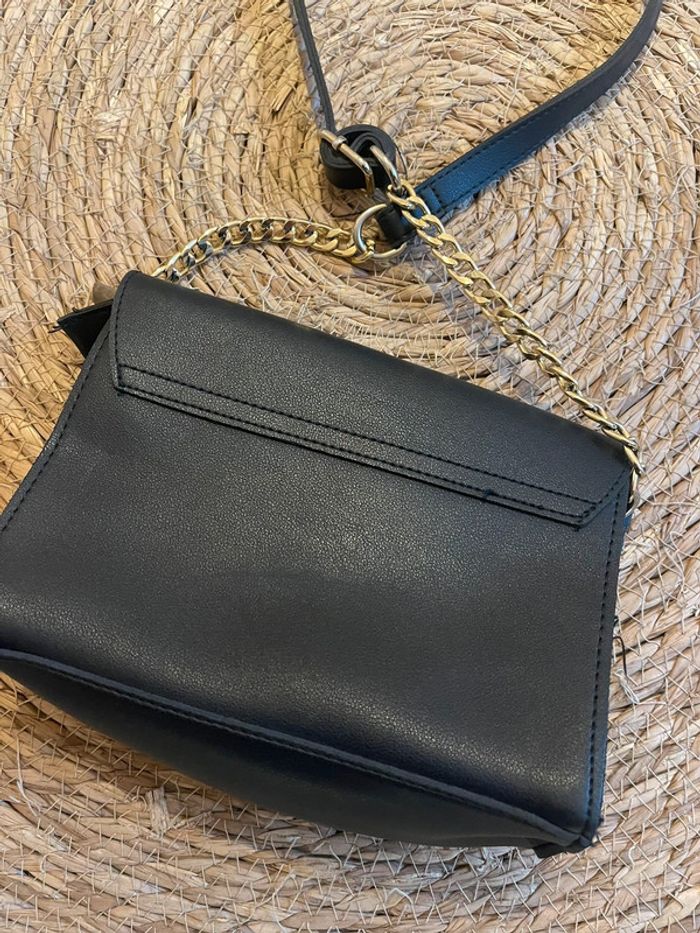 Sac à main noir et doré - photo numéro 7