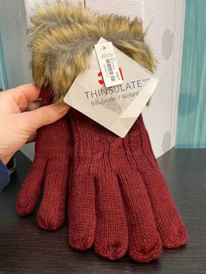 Gant bordeaux 3M neuf avec étiquette - photo numéro 2