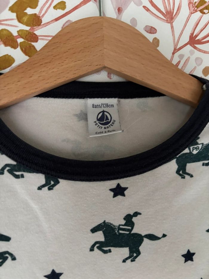 Maillot de corps tee shirt manches longues petit bateau - photo numéro 2