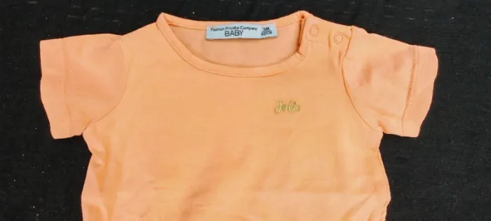 Blouse orange basque 3 mois Fille Fashion Private Com - photo numéro 3