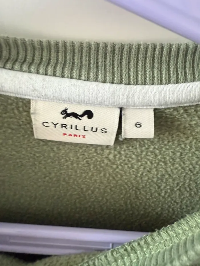 Sweat vert Cyrillus 6 ans - photo numéro 3