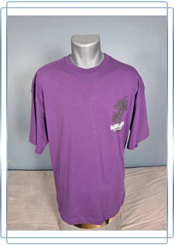 tee shirt imprime plus eighteen / violet homme s / brodé (524)