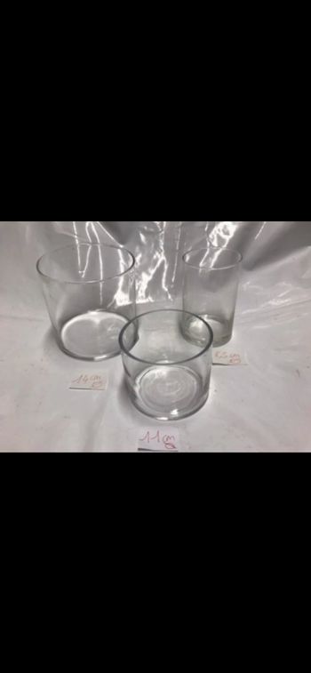 3 vases ronds