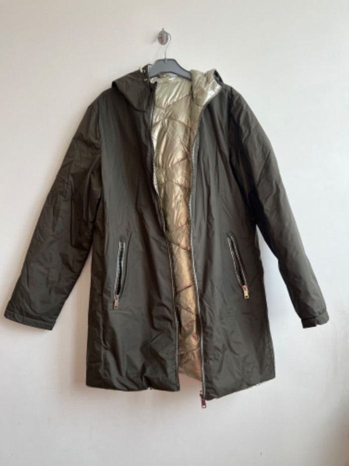 Manteau long Cache cache 42 réversible