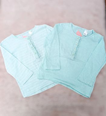 🔸Lot de 2 T-shirts Manches Longues - Tex 18 Mois🔸