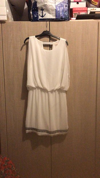 Robe camaïeu blanche