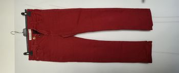 pantalon rouge bordeaux