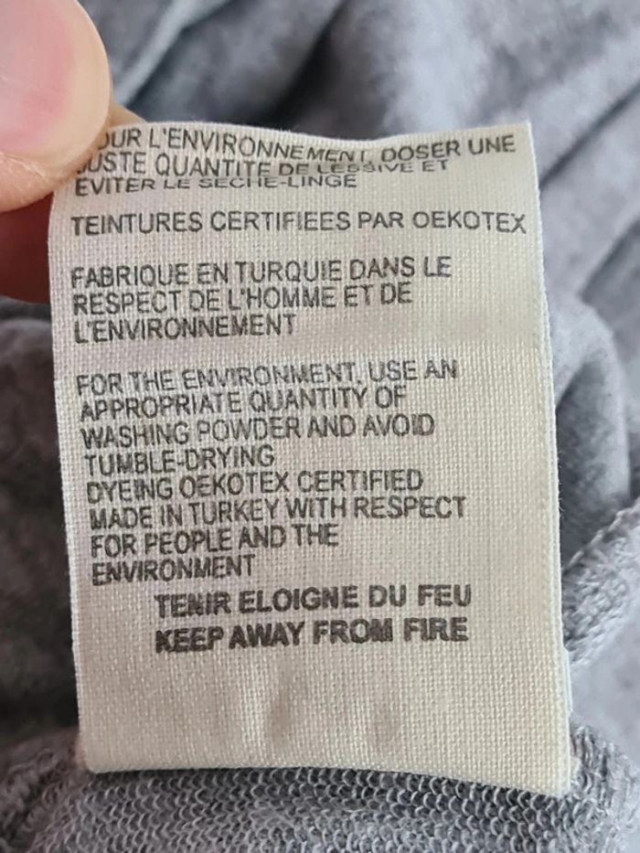 Pantalon gris gris style jogging doux 3 mois, Ekyog - photo numéro 5