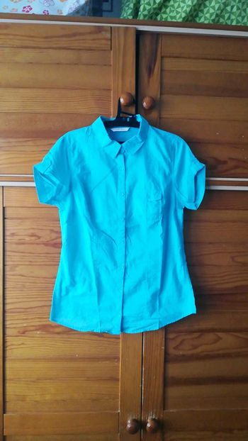 Chemise turquoise