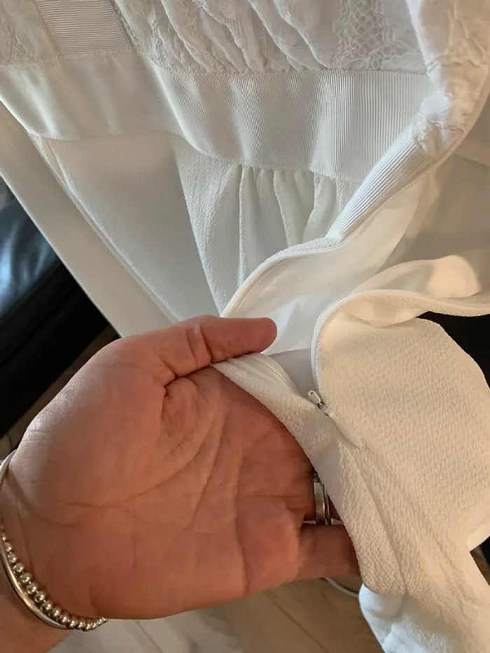 Robe blanche/crème - photo numéro 4