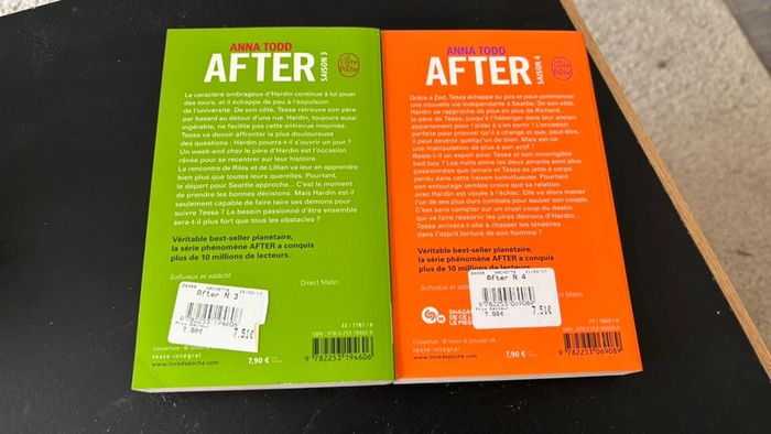 Lot de 2 livres after saison 3 et 4 neuf avec étiquette - photo numéro 3