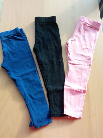 Lot de 3 leggings 92 cm + 1 gratuit