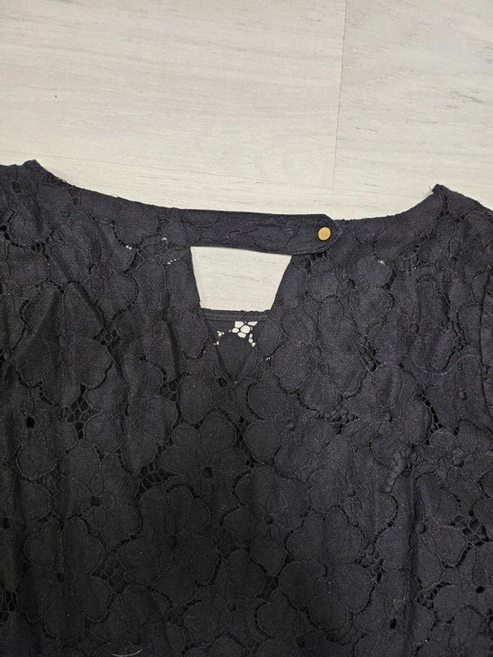 Robe noire Broderies camaieu - photo numéro 5