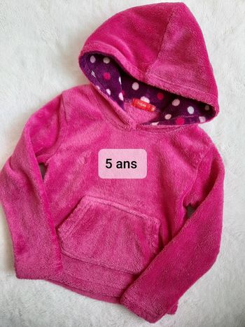 Sweat à capuche polaire 5 ans